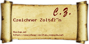 Czeichner Zoltán névjegykártya